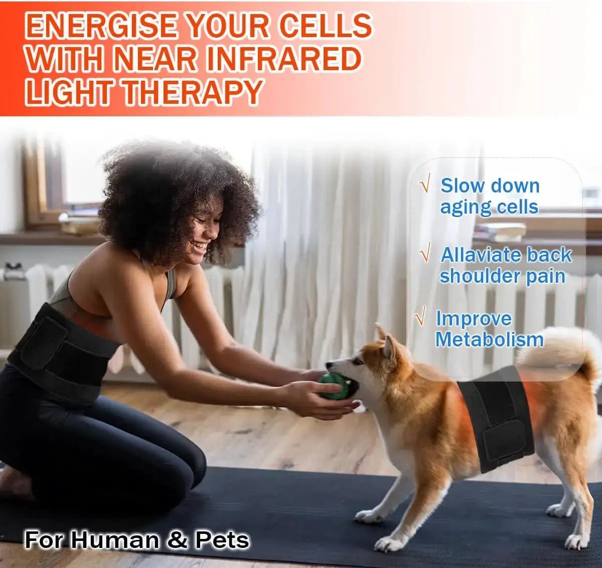 On-The-Go Relief Red Light Therapy Pad