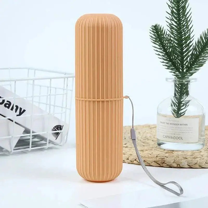 On The Go Travel Toothbrush And Toothpaste Holder Kit