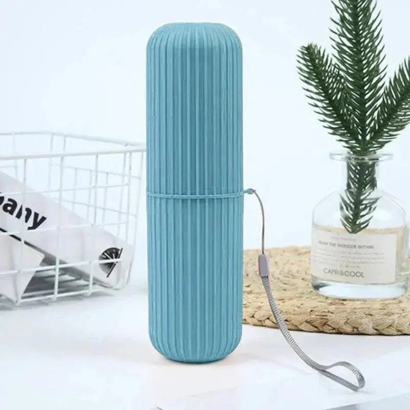 On The Go Travel Toothbrush And Toothpaste Holder Kit