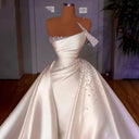 3 In 1 Satin Mermaid Dress For Brides