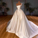 3 In 1 Satin Mermaid Dress For Brides