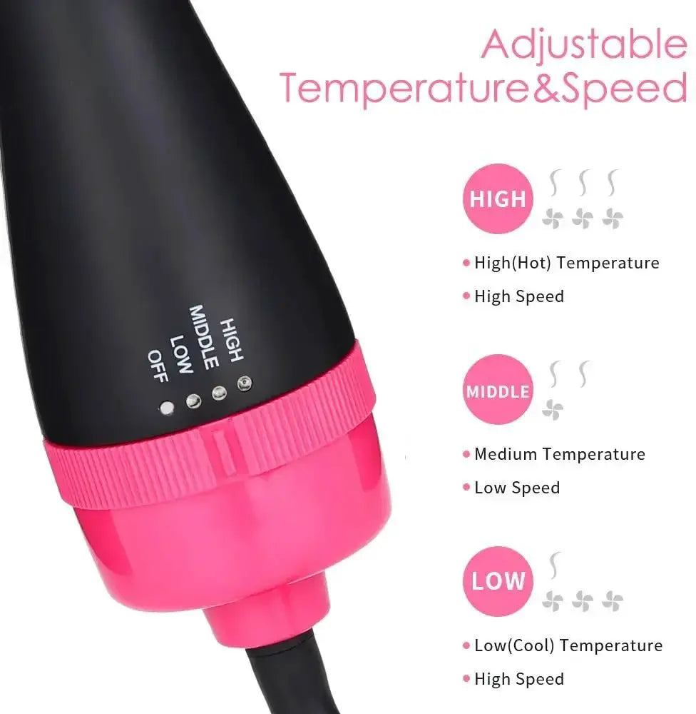 One Step Hair Dryer And Volumizer 3 In 1 Styler Round Brush