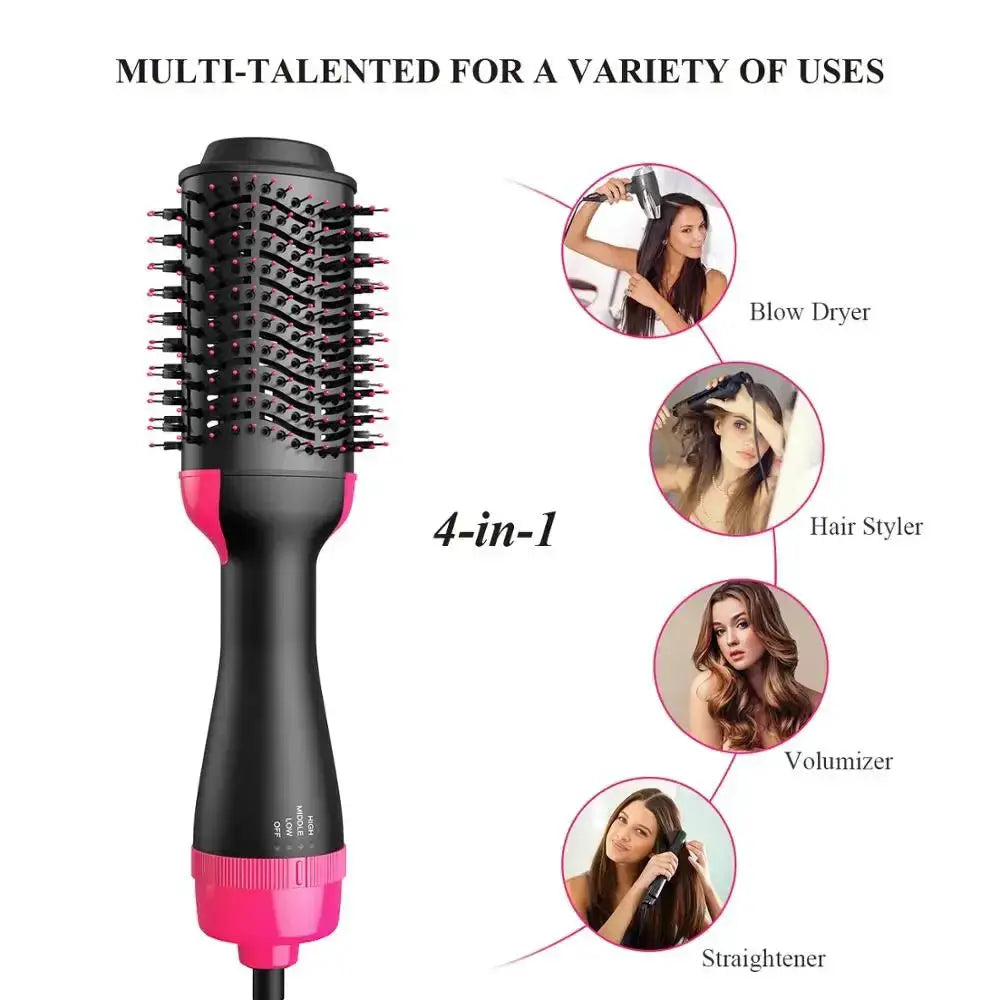 One Step Volumizer Hair Dryer And Hot Air Brush 4 In 1