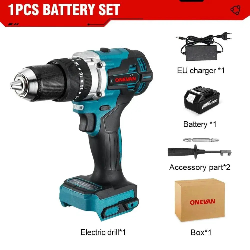 Onevan 13mm Brushless Cordless Impact Drill 650Nm Torque