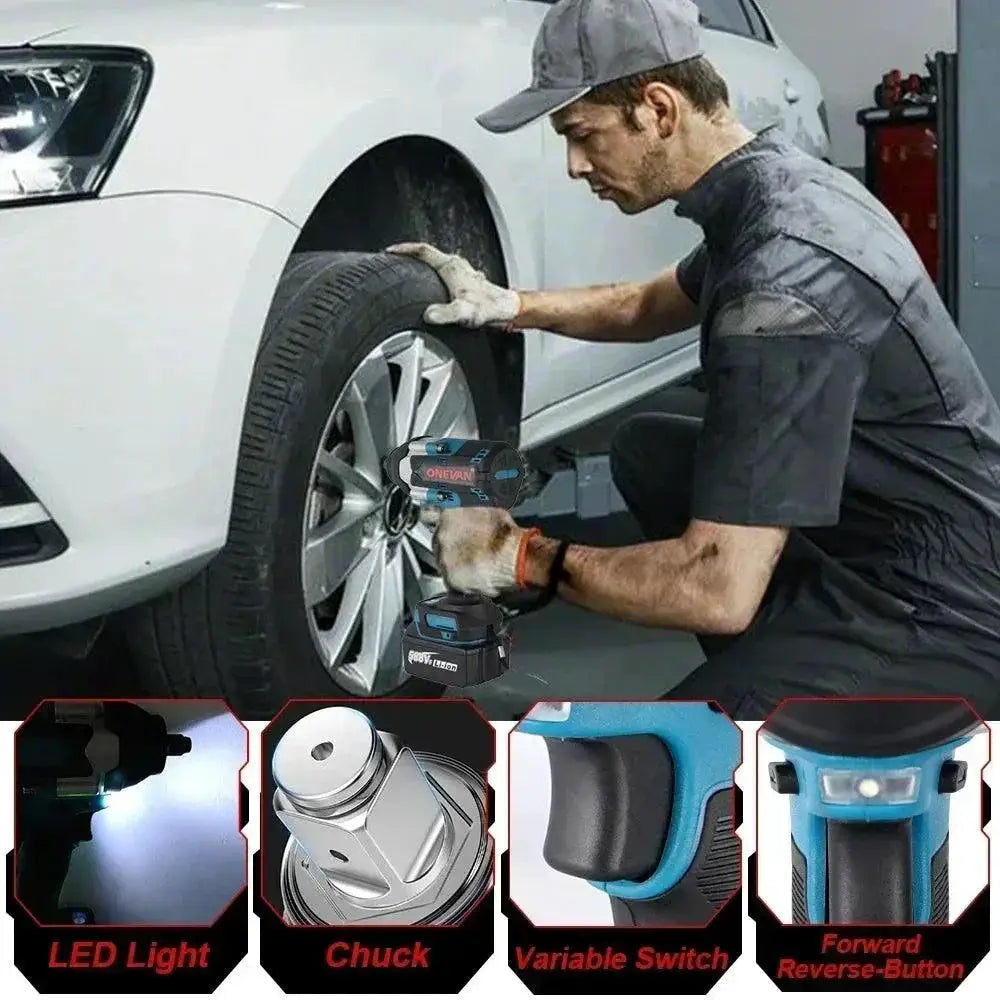 Onevan 1800N.M Torque Brushless Electric Impact Wrench