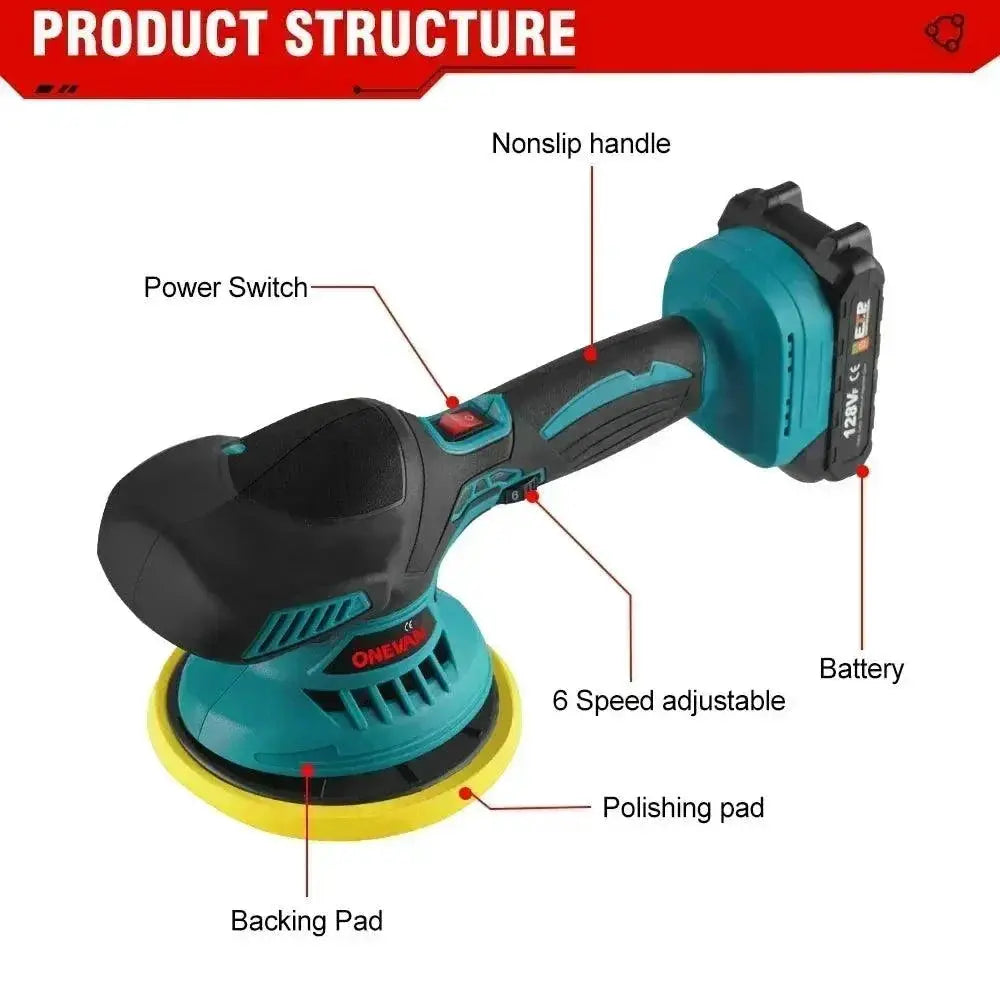 Onevan Cordless Car Polisher Wireless Electric Polisher