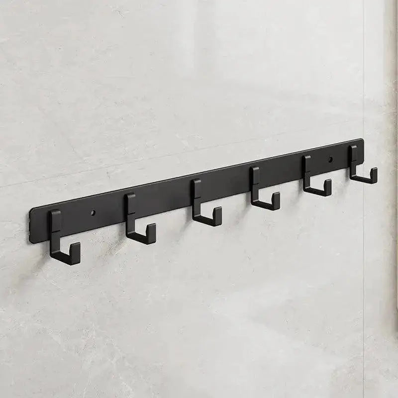 Onrosy Space Aluminum Black Hook Elegant Robe Organizer Solution