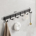 ONROSY Space Aluminum Black Hook Elegant Robe Organizer