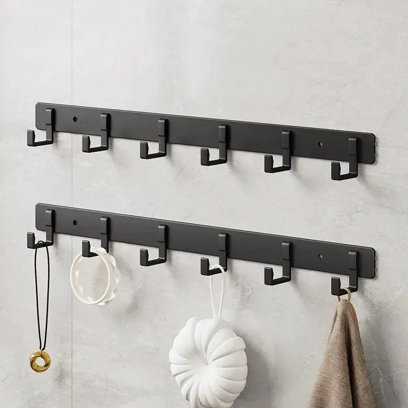 Onrosy Space Aluminum Black Hook Elegant Robe Organizer Solution