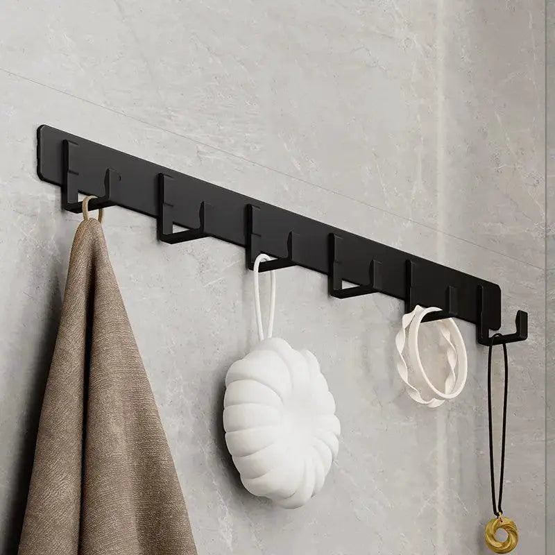 Onrosy Space Aluminum Black Hook Elegant Robe Organizer Solution