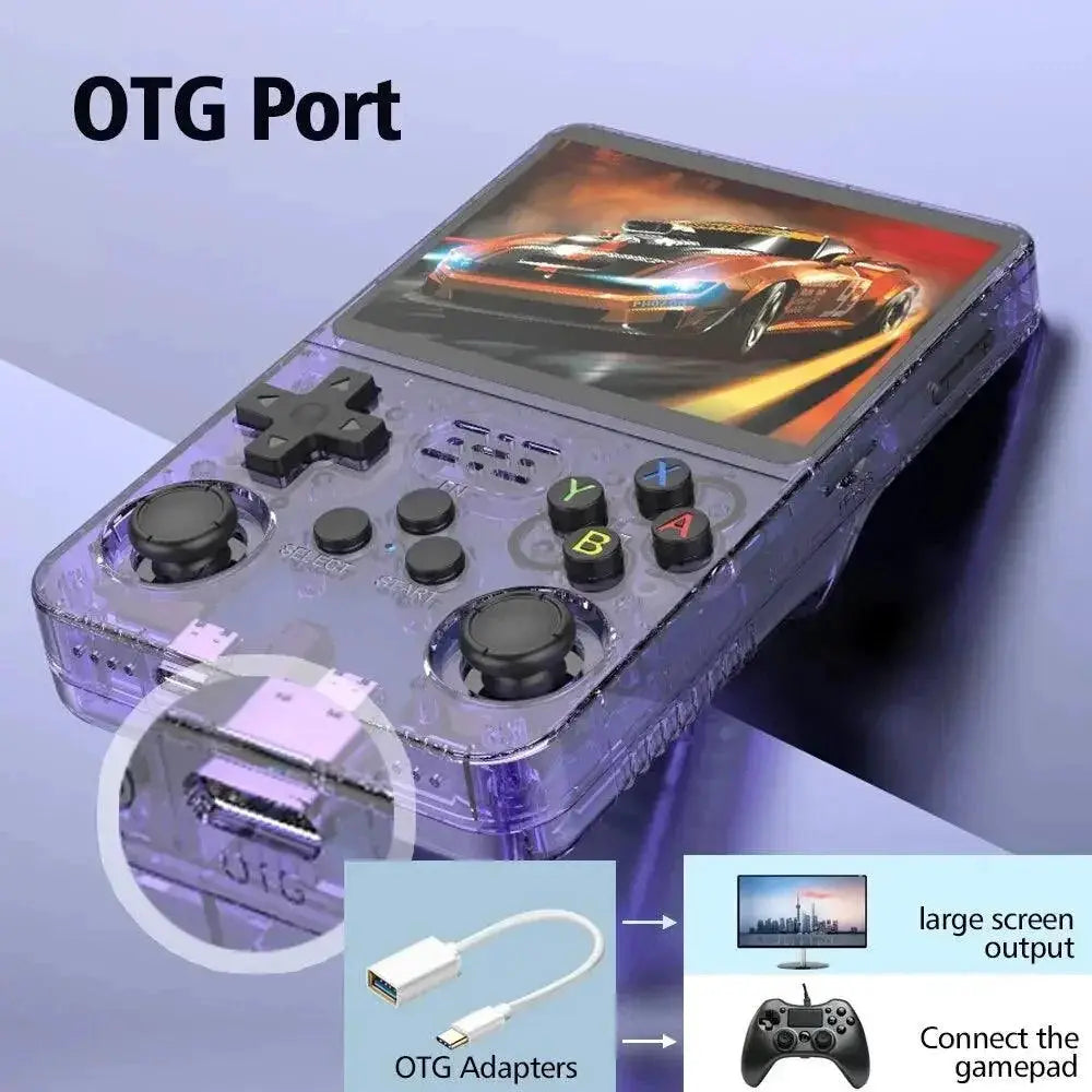 Open Source R36S Retro Handheld Console 64GB Portable Gaming