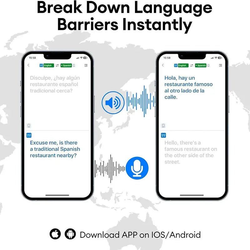 OpenAirUltra AI Translator Earbuds for Office Real Time