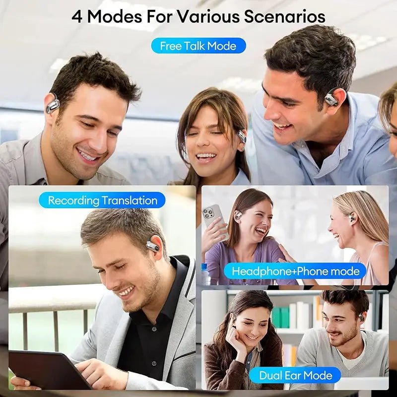 OpenAirUltra AI Translator Earbuds for Office Real Time