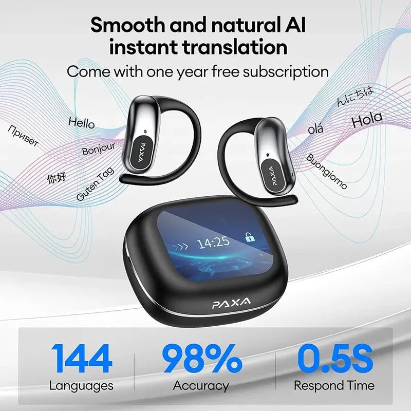 OpenAirUltra AI Translator Earbuds for Office Real Time