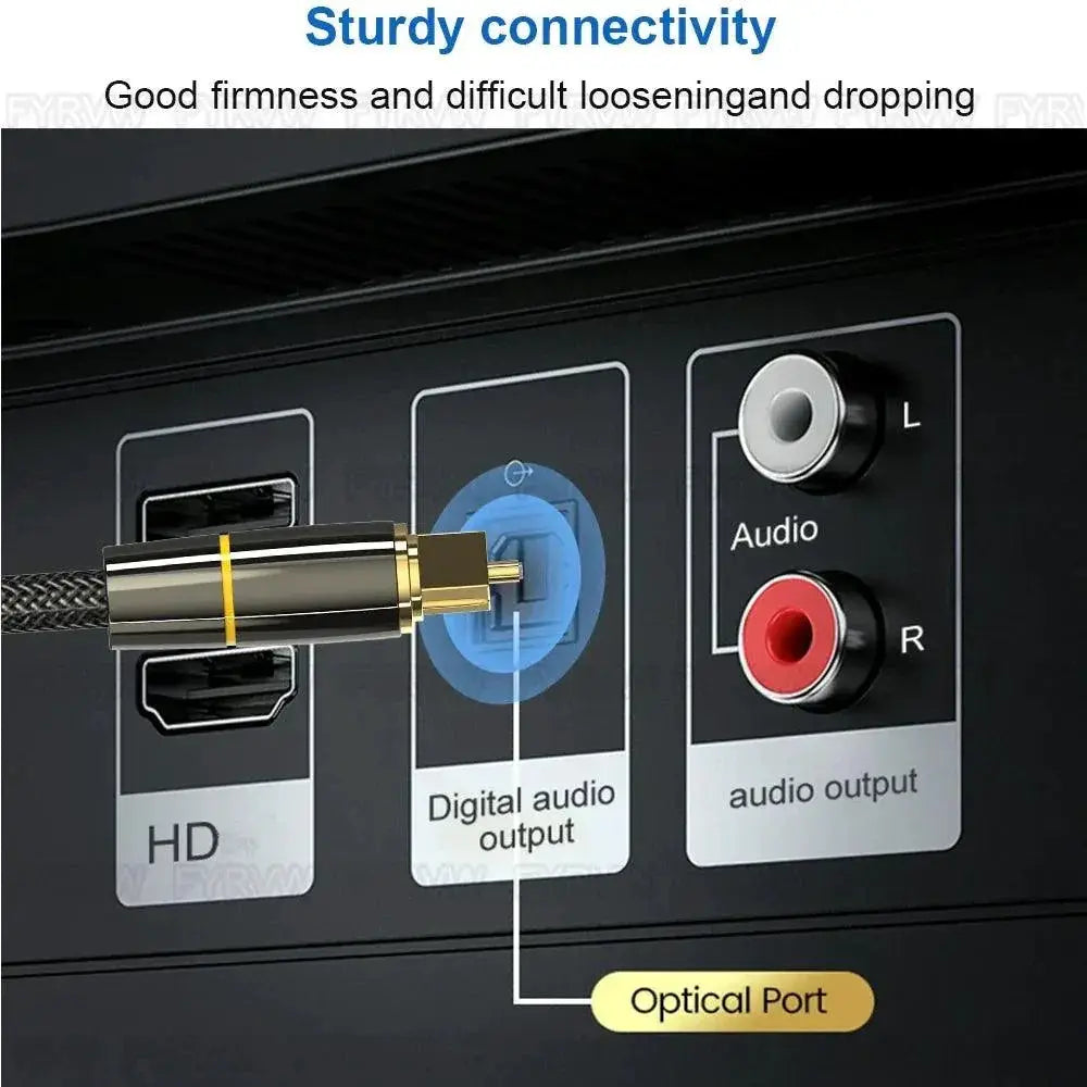 Optic Audio Cable for Soundbar Fiber Optic Connection