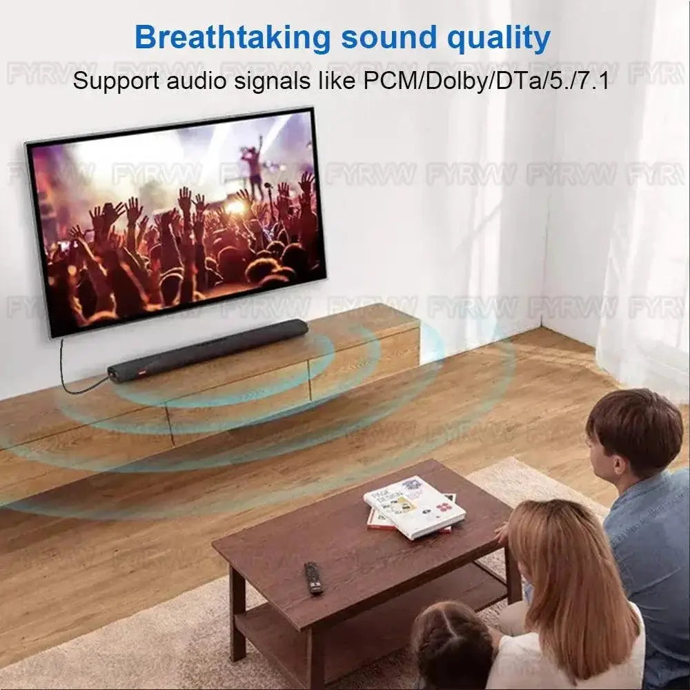 Optic Audio Cable for Soundbar Fiber Optic Connection
