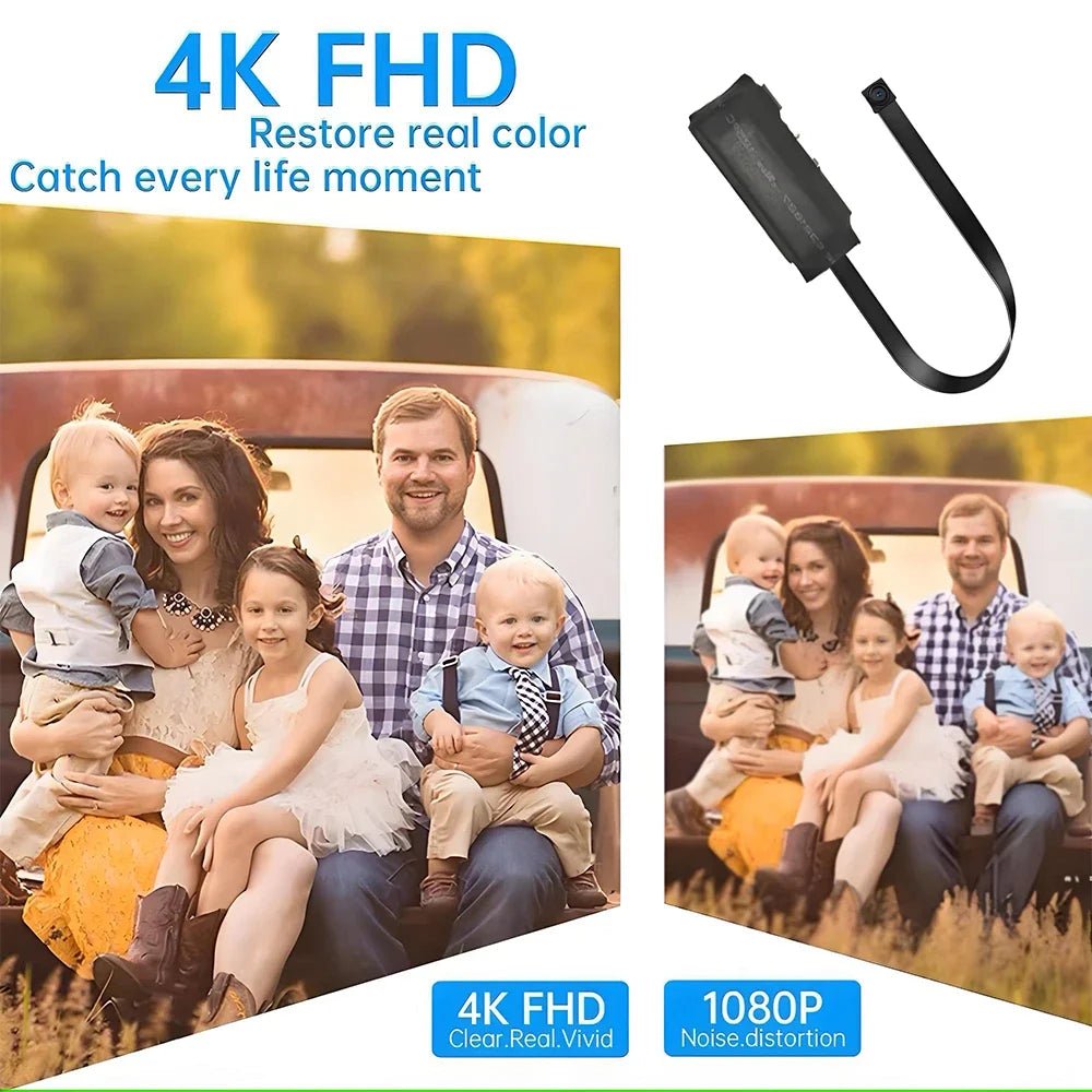 OPUYYM 4KHD Mini WiFi Camera - Remote Viewing And Motion Detection USB - C Powered