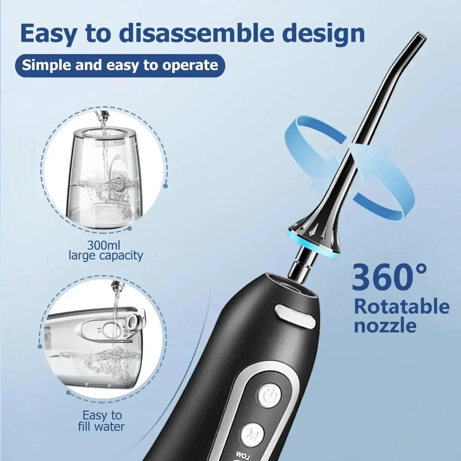 Oral Care Solution Cordless Water Flosser Kit For Home Use