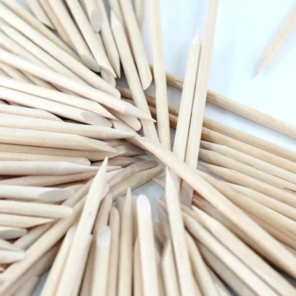 Orange Wood Sticks for Nail Art and Cuticle Care Tools
