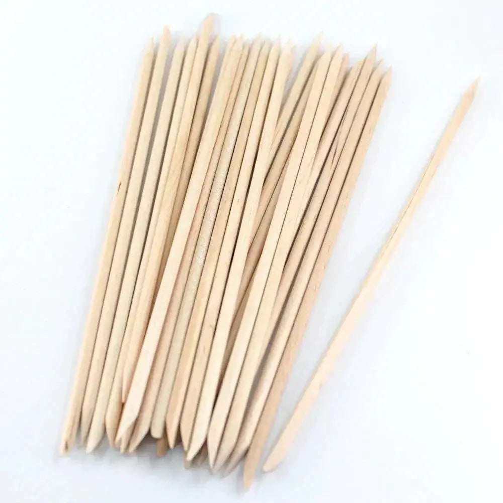 Orange Wood Sticks for Nail Art and Cuticle Care Tools