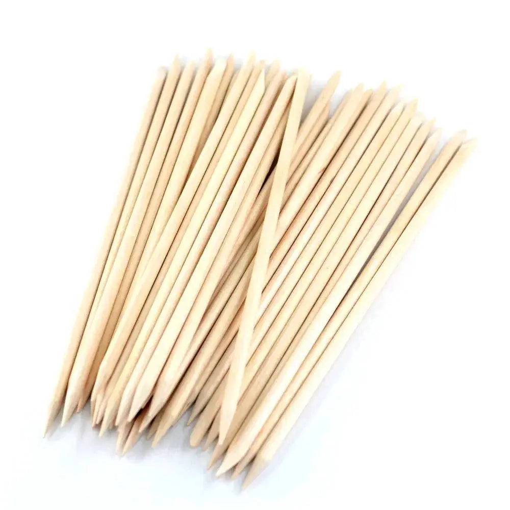 Orange Wood Sticks for Nail Art and Cuticle Care Tools