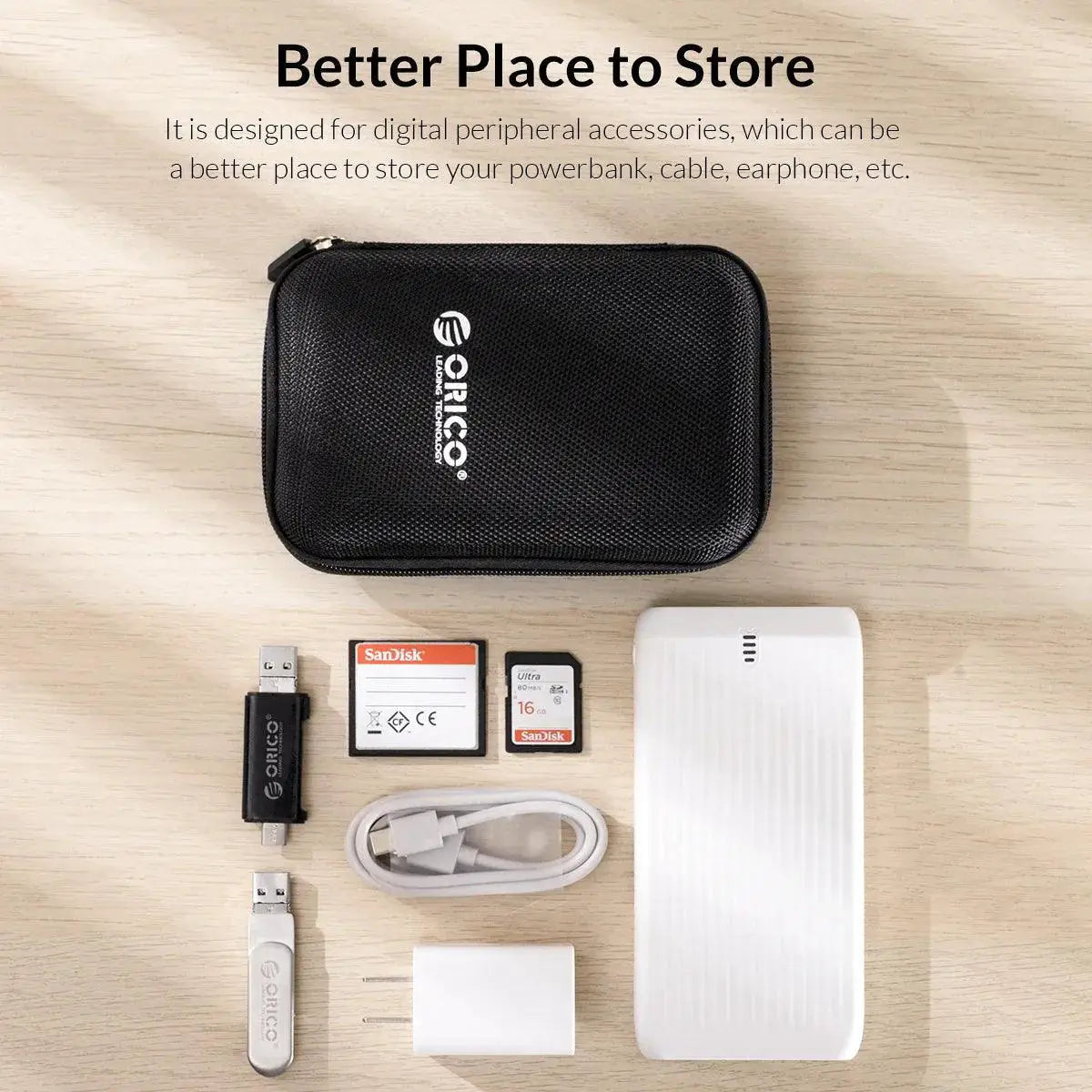 ORICO HDD Case Stylish Portable Storage Solution for Drives