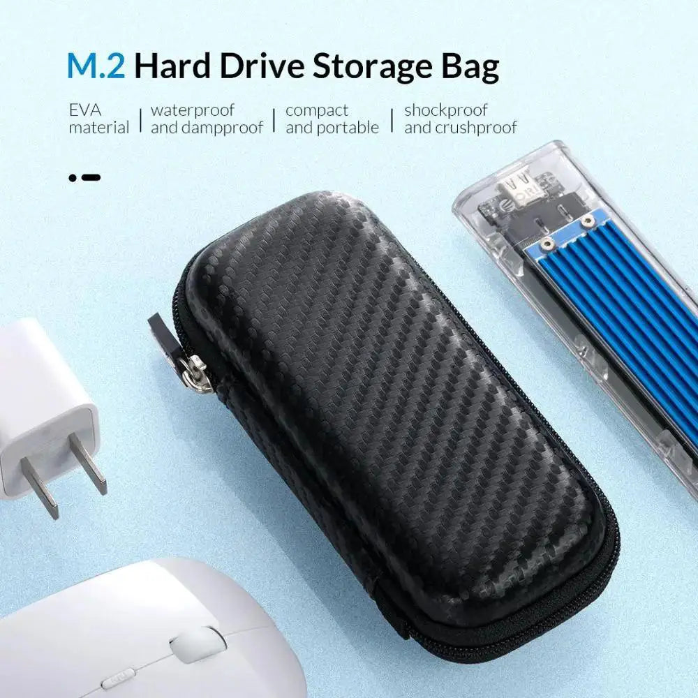 Orico M.2 Hard Disk Case Water - Resistant Shockproof EVA Bag