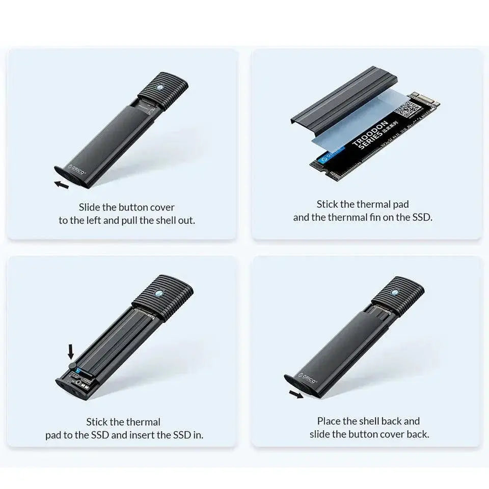 Orico Portable External SSD Case High Speed Storage Solution