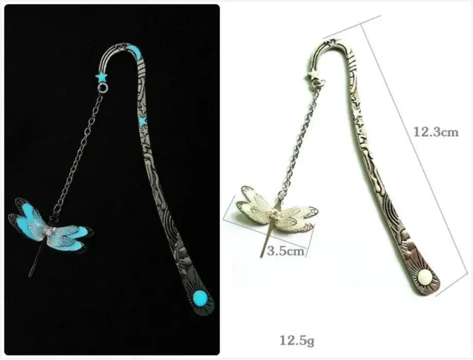 Original Animal Metal Bookmark Set Dragons Owls Butterflies
