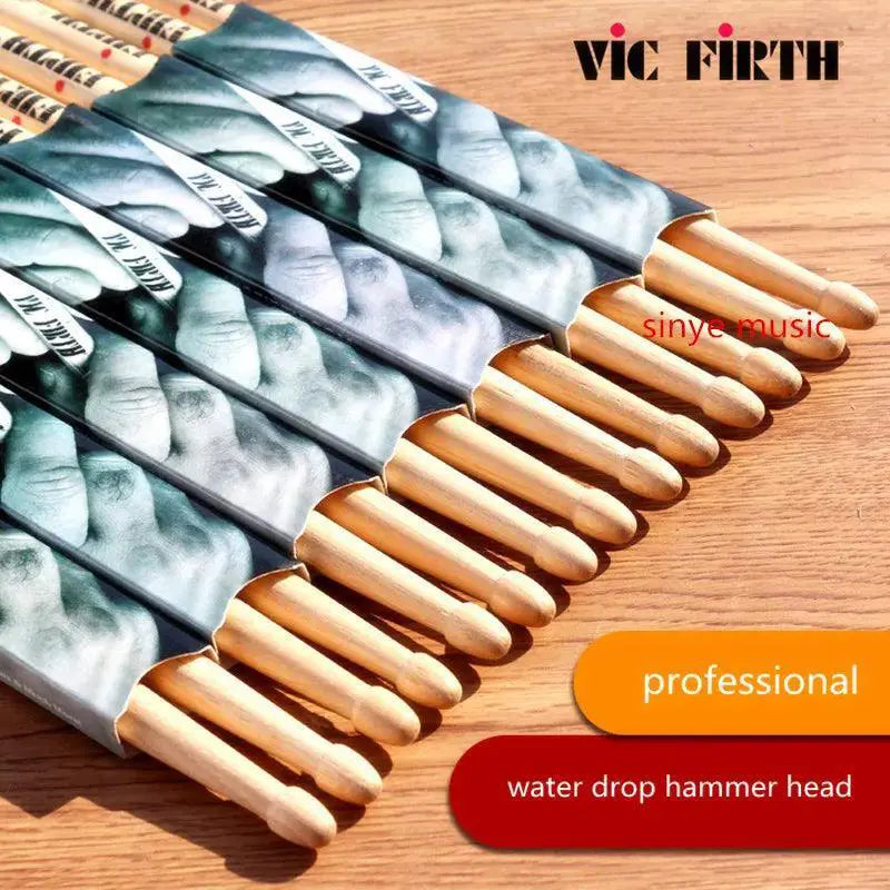 Original 5A Hickory Walnut Drum Sticks Pair Professional