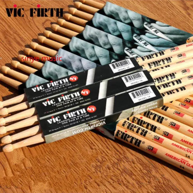 Original 5A Hickory Walnut Drum Sticks Pair Professional