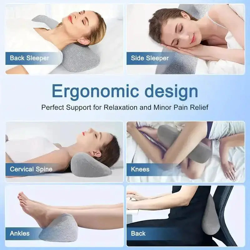 Orthopedic Memory Foam Neck Pillow for Pain Relief
