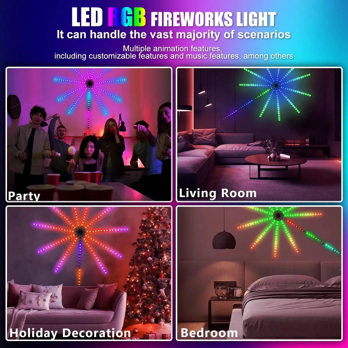 OSIDEN RGBIC Strip Lights for Parties