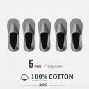 Ultimate Comfort Five Pairs Breathable Cotton Boat Socks