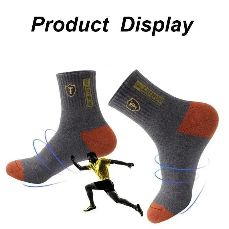Men's Performance Sports Socks Breathable Comfort Support