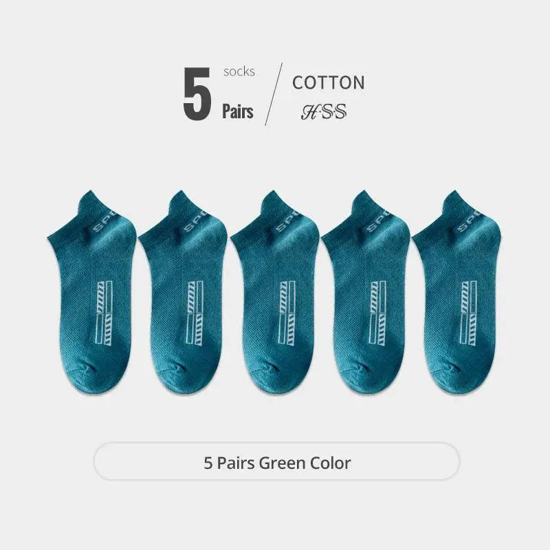 Premium HSS Mens Eco Friendly Athletic Socks Comfort 5 Pack