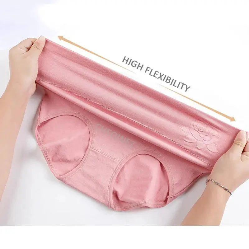 Comfort Plus Cotton Blend High-Waisted Panties Slimming