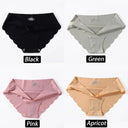 Silk Comfort Briefs Set Seamless Panties For Women
