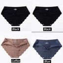 Silk Comfort Briefs Set Seamless Panties For Women