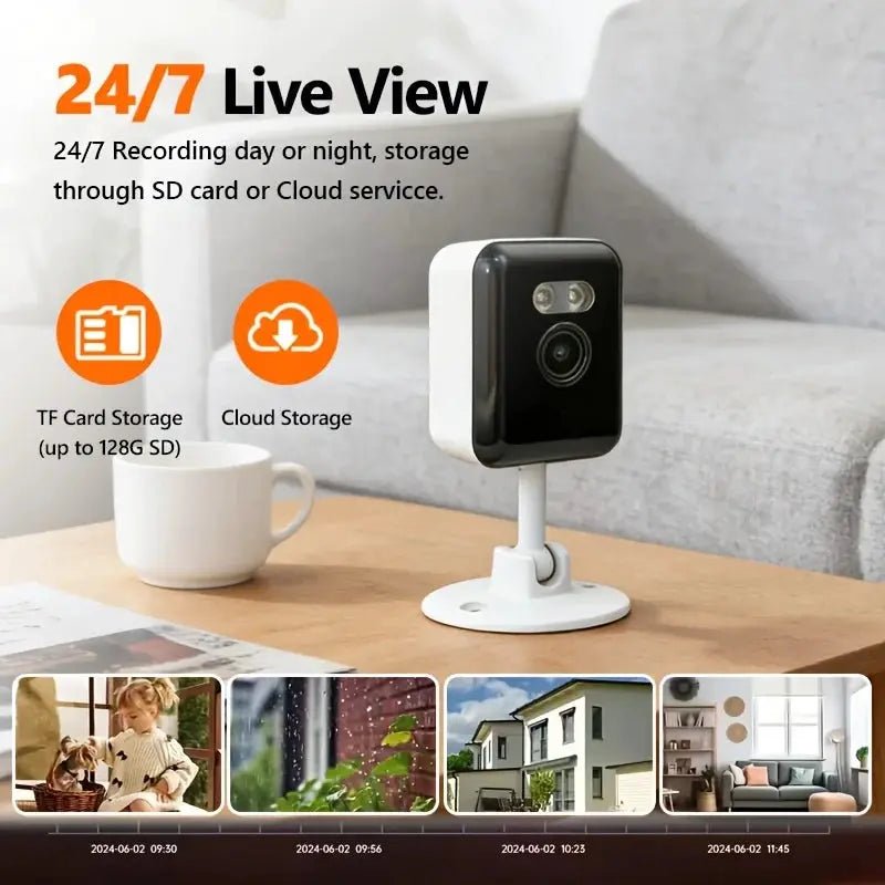 OurLum 4 Pack 1080p WiFi Security Cameras with Motion Tracking and Two Way Audio