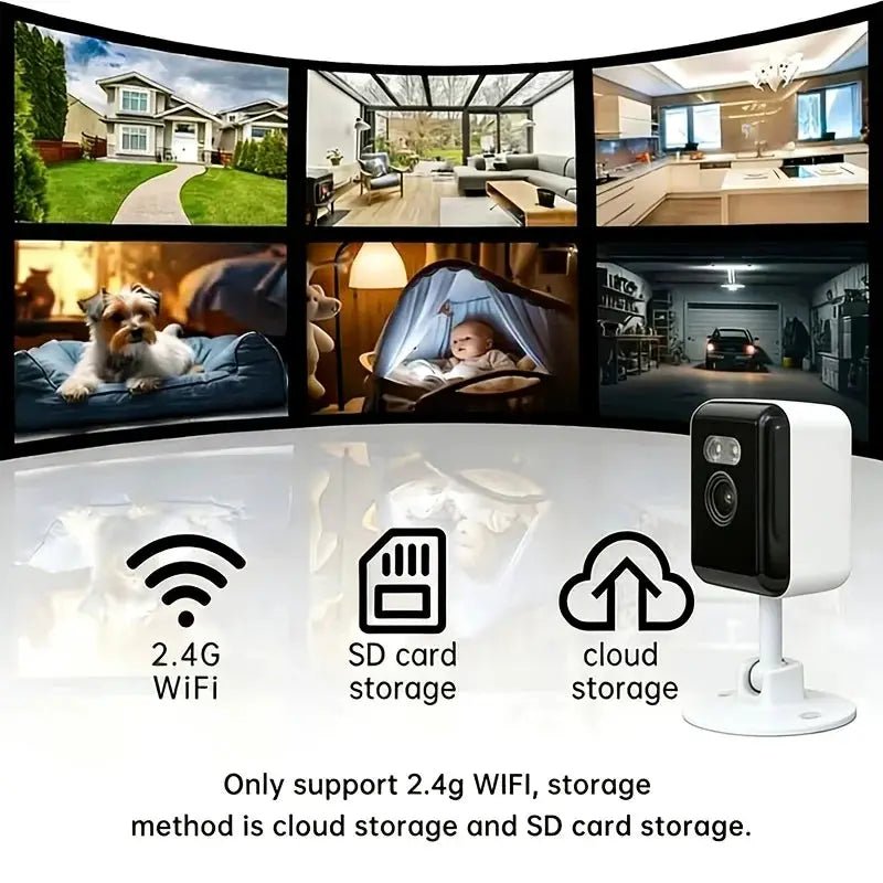 OurLum 4 Pack 1080p WiFi Security Cameras with Motion Tracking and Two Way Audio