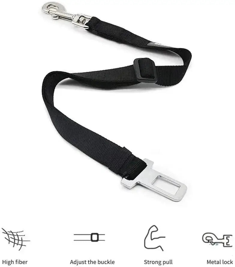 Adjustable Pet Car Seat Belt Harness for Dogs and Cats