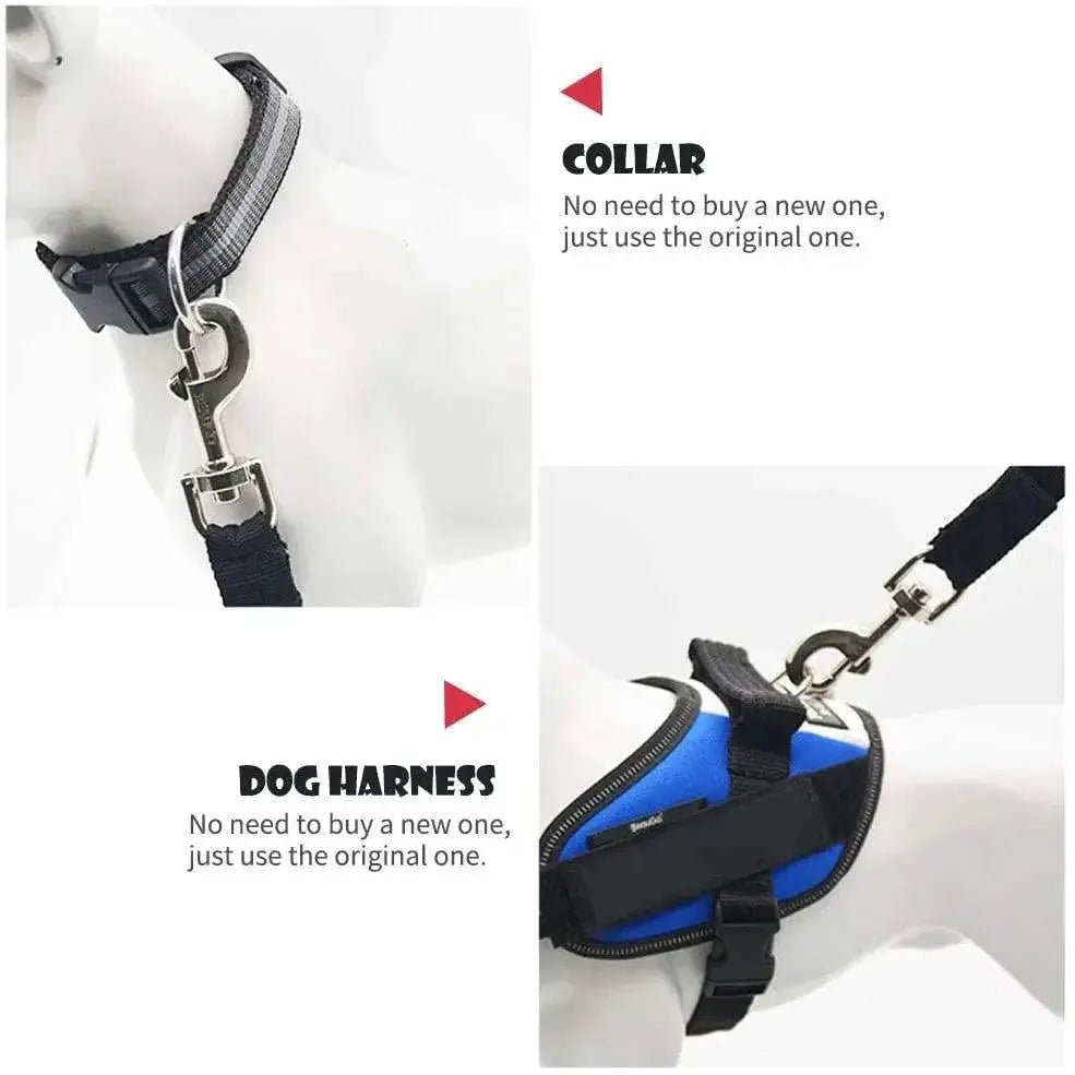 Adjustable Pet Car Seat Belt Harness for Dogs and Cats