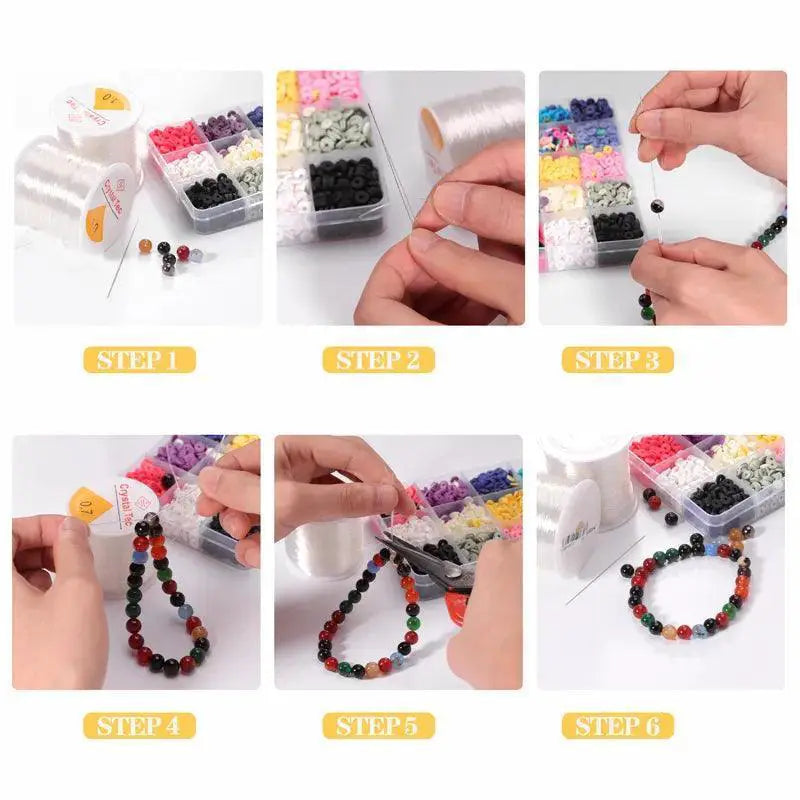 Louleur Crystal Beading Stretch Cord for Jewelry Making