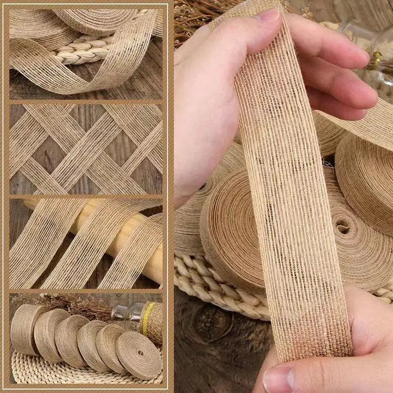 Rustic Jute Ribbon for Elegant Crafts and Wedding Decor