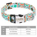 Adjustable Custom Nylon Dog Collar With Engraved ID Tag