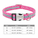 Adjustable Custom Nylon Dog Collar With Engraved ID Tag