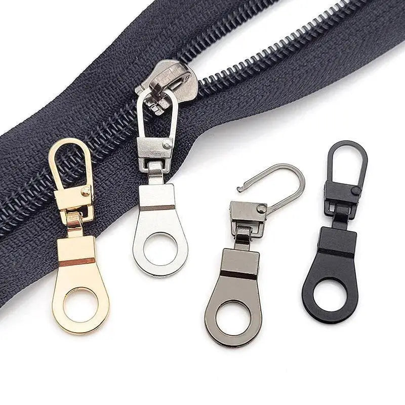 Metal Zipper Slider Replacement Kit For Bags And Apparel