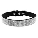 Luxury Rhinestone Flower Pet Collar Shimmering Glam Style