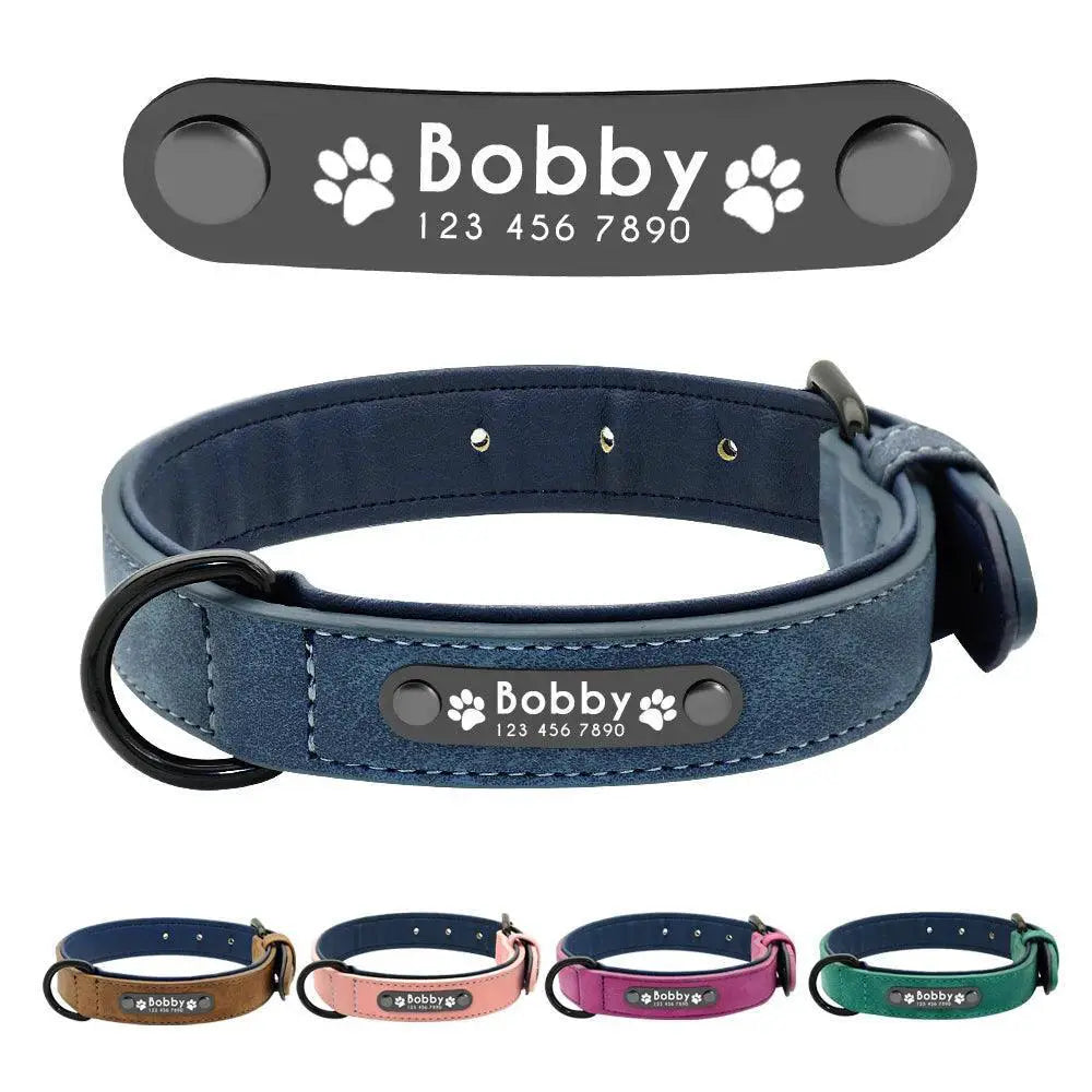 Personalized Leather Dog Collars Engraved For Dogs